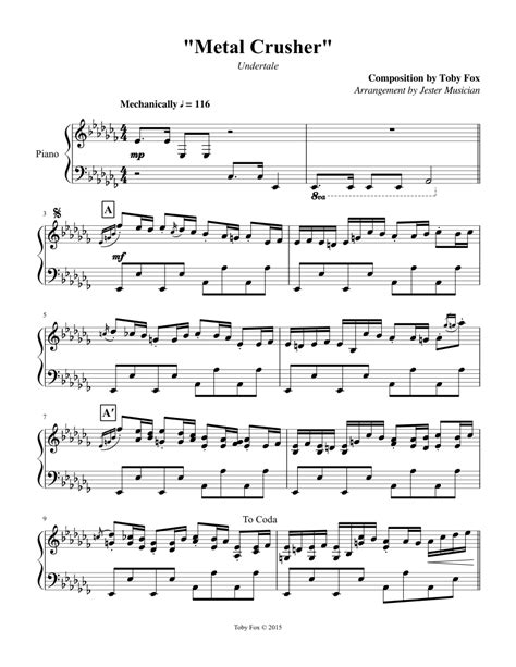 undertale metal crusher sheet music|metal crusher undertale midi.